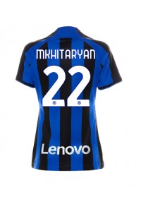 Inter Milan Henrikh Mkhitaryan #22 Voetbaltruitje Thuis tenue Dames 2022-23 Korte Mouw